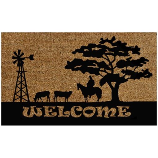 Farmland Coir Doormat, 75x45cm