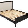 Felicia oak bed frame black color discounted display model
