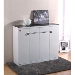 Findon High Gloss 4 Door 2 Drawer Shoe Cabinet
