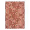 Florence Broadhurst Turnabouts Hand Tufted Designer Wool Rug, 350x250cm, Claret