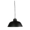 Forge Metal Pendant Light, 30cm, Matt Black