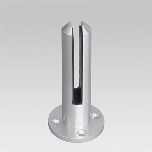 Frameless Glass Pool Fencing Round Aluminium Feet/Spigot - 4 Pieces