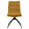 Frank Fabric Swivel Dining Chair, Set of 2, Saffron