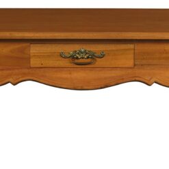 French Provincial 2 Drawer Coffee Table - Light Pecan