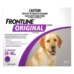Frontline Original For Large Dogs 20-40 Kg (Purple) 4 Pipettes