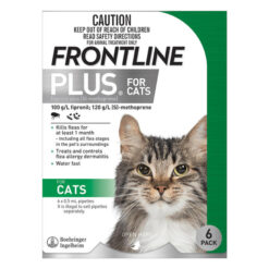 Frontline Plus For Cats 6 Pipettes