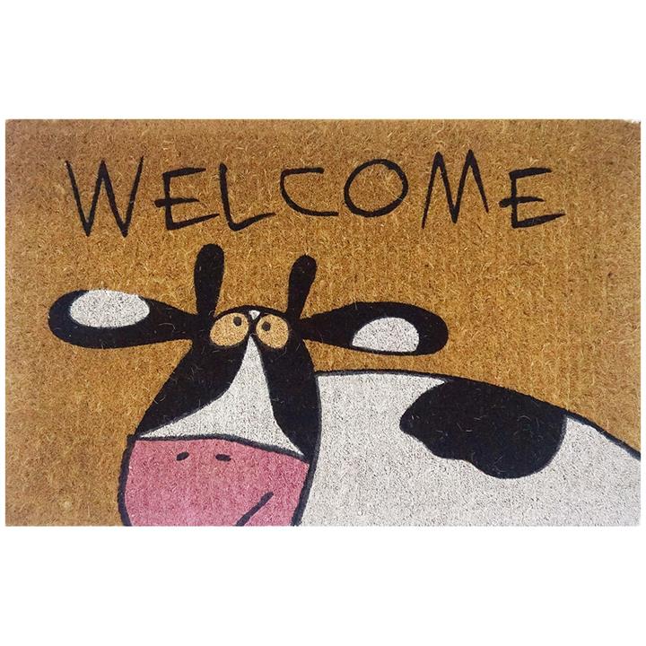 Funky Cow Premium Handwoven Coir Doormat, 80x50cm Funky Cow Premium Handwoven Coir Doormat, 80x50cm