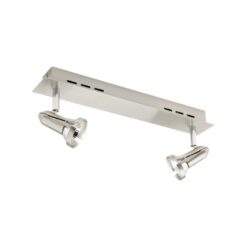 Galactic Metal Spotlight, 2 Light, Satin Chrome