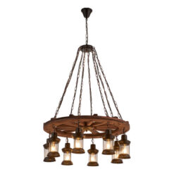 Gamboa Wood & Iron Pendant Light