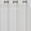 Geneva Stripe Sheer Eyelet Curtain 220cm & 250cm Drop