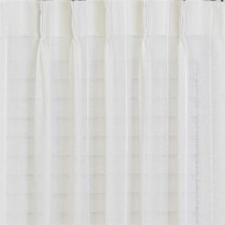 Geneva Striped Sheer Pinch Pleat Curtains