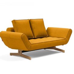 Ghia single sofa bed with oak leg - innovation living
