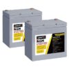 Giantz 2 x 75Ah AGM Deep Cycle Battery