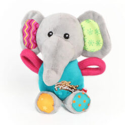 Gigwi Plush Squeaker Friendz Toy For Dogs - Elephant 1 Pack