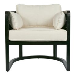 Glenthome Mindi Wood Occasonal Armchair, Black