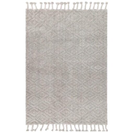 Goa No.04 Hand Tufted Modern Wool Rug, 230x160cm, Grey