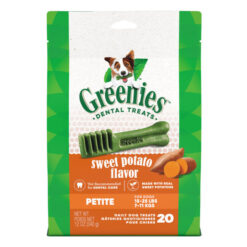 Greenies Sweet Potato Flavor Dental Dog Treats Petite 7 - 11kg 340 Gm