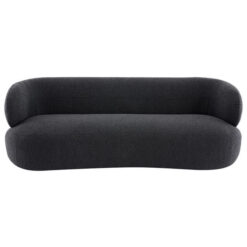 Greenwich Boucle Fabric Sofa, 3 Seater, Onyx