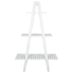 Groveland Mango Wood Ladder Rack, Large, White