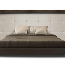 Harley custom upholstered wide timber frame bed head