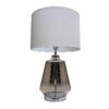 Harper Glass Table Lamp, Smoke