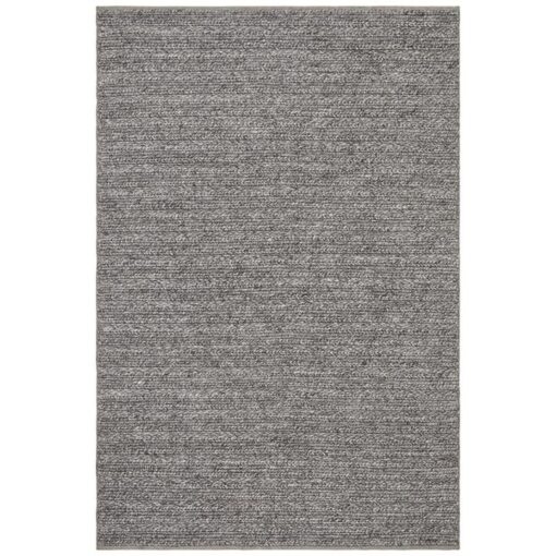 Harvest Handwoven Wool Rug, 190x280cm, Steel