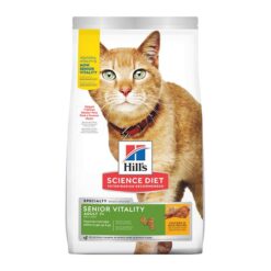 Hill's Science Diet Senior Vitality Adult 7+ Chicken & Rice Recipe Dry Cat Food 2.72 Kg