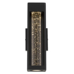 Hollis IP44 Indoor / Outdoor LED Wall Light, Medium, Black