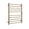 Hotwire Heated Towel Rail - Curved Round Bar (H900mmxW700mm) with Timer - Gold