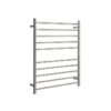 Hotwire Heated Towel Rail - Round Bar (H900mmxW700mm) with Timer - Brushed Nickel