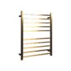 Hotwire Heated Towel Rail - Square Bar (H900mmxW700mm) with Timer - Gold
