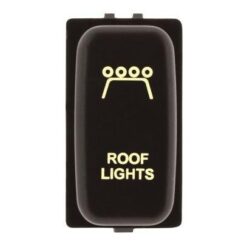 Hulk 4x4 Amber 12V OE RPL Switch Push Button ON/OFF to suit Mitsubishi - Roof Light