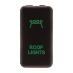 Hulk 4x4 Green 12V OE RPL Switch Push Button ON/OFF to suit Early Toyota - Roof Light