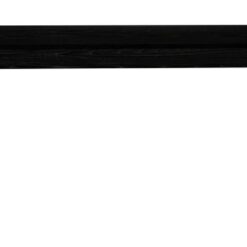 Huntley Solid Oak Bench (Black)