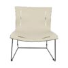 Hurst Leather Occassional Chair, Ivory / Black