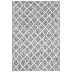 Huxley Hand Loomed Wool Rug, 320x230cm, Grey