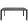 Icarus Aluminium Outdoor Dining Table, 180cm, Charcoal