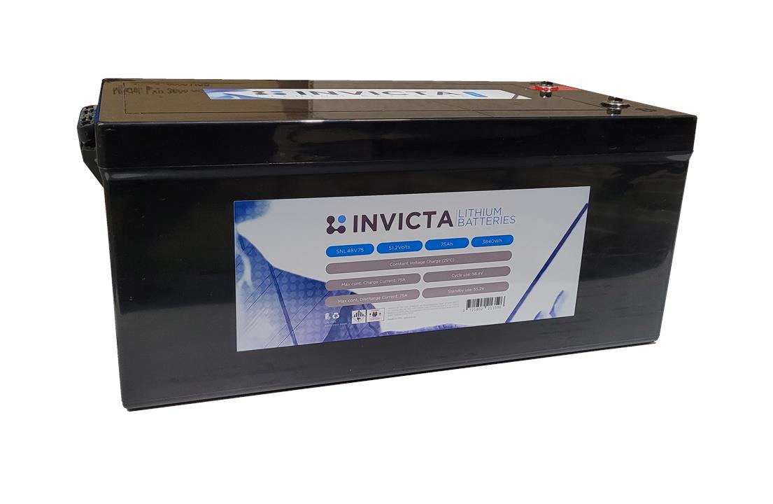 Invicta 48V 75Ah Lithium Battery with 4 Parallel Functionality Invicta 48V 75Ah Lithium Battery with 4 Parallel Functionality