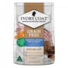 Ivory Coat Grain Free Mature Chicken & Ocean Fish In Gravy Wet Cat Food 85gm 12 Pouches