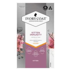 Ivory Coat Inspired By Raw Kitten Immunity Chicken Wet Cat Food 85gm 12 Pack