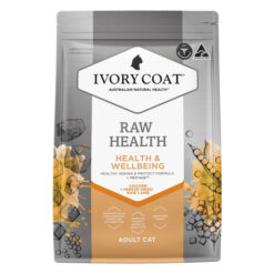 Ivory Coat Raw Health Adult Chicken + Freeze Dried Raw Lamb Health & Wellbeing Dry Cat Food 2 Kg