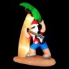 Jingle Jollys Christmas Inflatable Santa Guitar 2.1M Led Illuminated Decorations