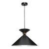 Julia Steel Pendant Light, Large, Black