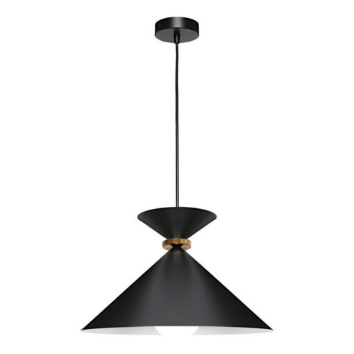Julia Steel Pendant Light, Large, Black