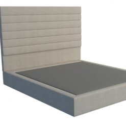 Kenzo custom upholstered bed with choice of standard base