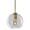 Kepler Metal Socket Pendant Light with Glass Ball Shade