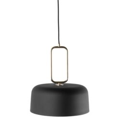 Kinetic Metal Pendant Light, Black / Brass