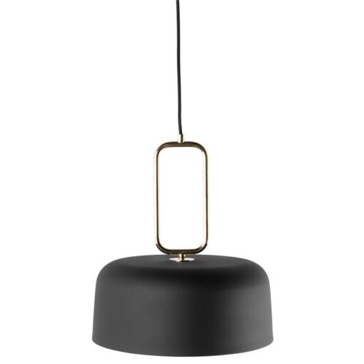Kinetic Metal Pendant Light, Black / Brass