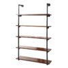 Kings Wall Display Shelves Industrial DIY Pipe Shelf Rustic Floating Brackets