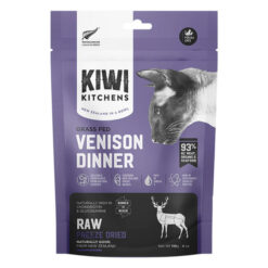 Kiwi Kitchens Raw Freeze Dried Venison Dinner Dry Cat Food 110 Gm